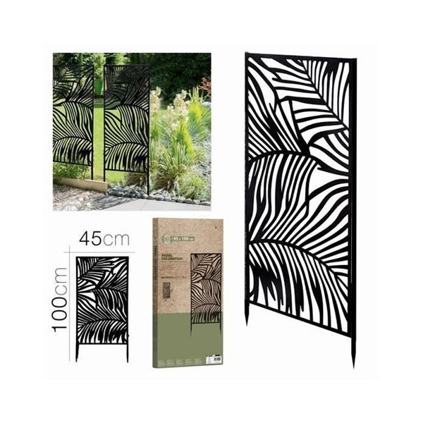 PANEL DECORATIVO METALICO 45X100 NEGRO