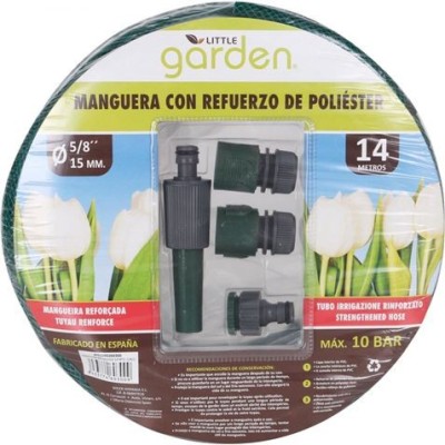 MANGUERA REFORZADA 14 METROS CON ACCESORIOS LITTLE GARDEN