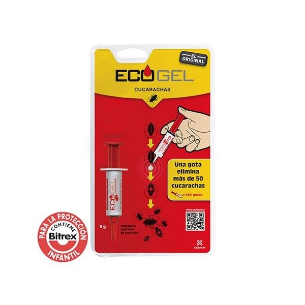 ECOGEL CUCARACHAS 5GR. JERINGA