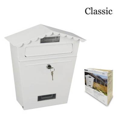 BUZON DE ACERO MODELO CLASSIC BLANCO