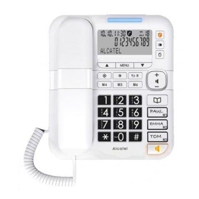 TELEFONO TMAX70 SOBREMESA PARA PERSONAS MAYORES BLANCO ALCATEL