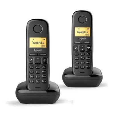 TELÉFONO DECT GIGASET A170 DÚO NEGRO (BASE+SUP)