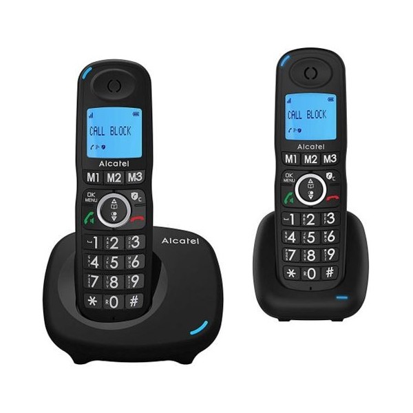 TELEFONO INALAMBRICO ALCATEL XL535 DUO NEGRO