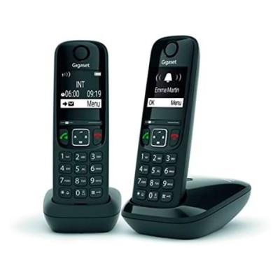 TELEFONO INALAMBRICO GIGASET AS690 DUO NEGRO