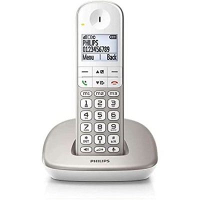 TELEFONO INALAMBRICO PHILIPS XL4901S PLATA Y BLANCO