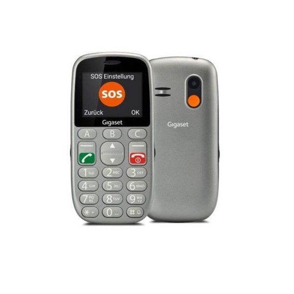 TELEFONO MOVIL PERSONAS MAYORES GL390 SILVER GIGASET