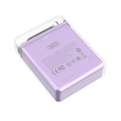 POWERBANK MAGNÉTICA MINI PR226 LED 10000MAH | USB + TIPO C | VIOLETA XO