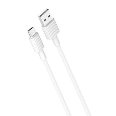 CABLE NB156 SILICONA USB - MICRO USB | 2.4A | 1 MTR | BLANCO XO