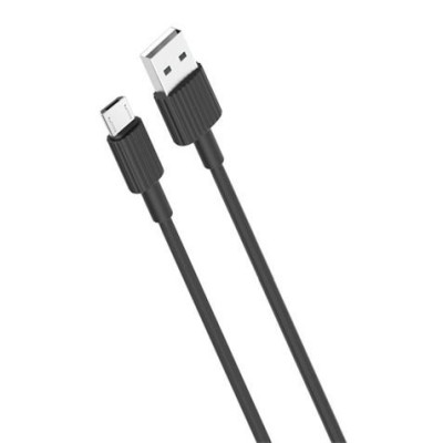 CABLE NB156 SILICONA USB - MICRO USB | 2.4A | 1 MTR | NEGRO XO