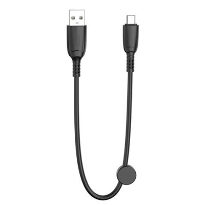 CABLE NB247 CARGA RAPIDA USB - MICRO USB | 6A | 25CM CON CLIP | NEGRO XO