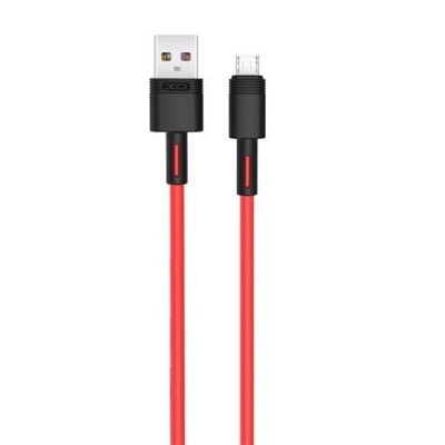 CABLE NBQ166 CARGA RAPIDA USB - MICRO USB | 5A | 1 METRO | ROJO XO