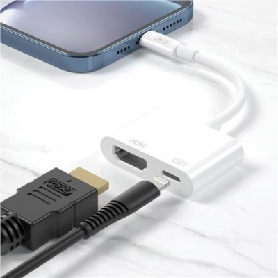 ADAPTADOR HUB005 LIGHTNING - HDMI Y TIPO C XO