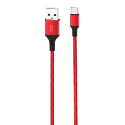 CABLE NB143 CORDON USB - TIPO C | 2.4A | 2 MTR | ROJO XO