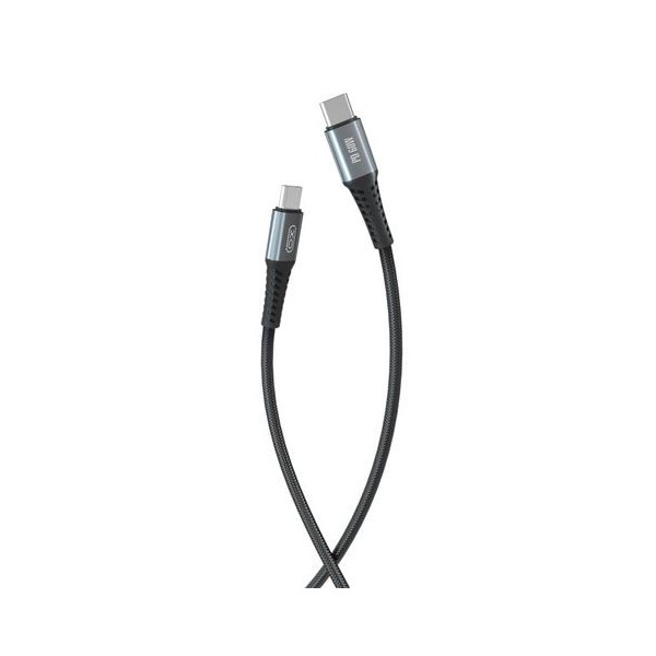 CABLE TRENZADO TIPO C 60W NBQ167 NEGRO XO