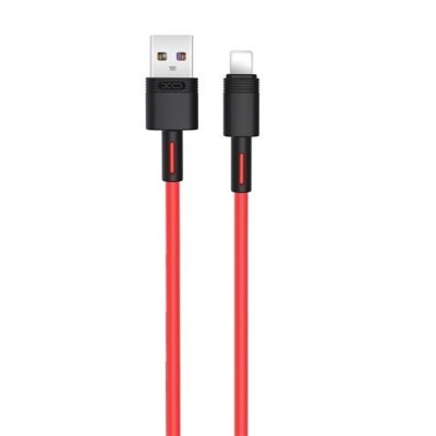 CABLE NBQ166 CARGA RAPIDA USB - LIGHTNING | 5A | 1 METRO | ROJO XO