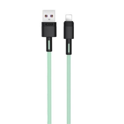 CABLE NBQ166 CARGA RAPIDA USB - LIGHTNING | 5A | 1 METRO | VERDE XO