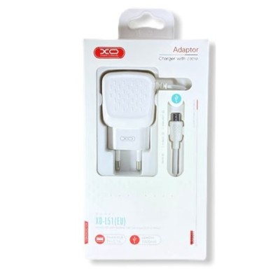 CARGADOR CORRIENTE L51 2.1A LIGHTNING + 2XUSB XO