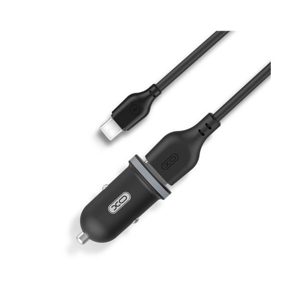 PACK CARGADOR MECHERO TZ08 2.1A + CABLE TIPO MICRO USB NEGRO XO