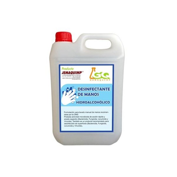 GEL HIGIENIZANTE HIDROALCOHÓLICO 5 LITROS