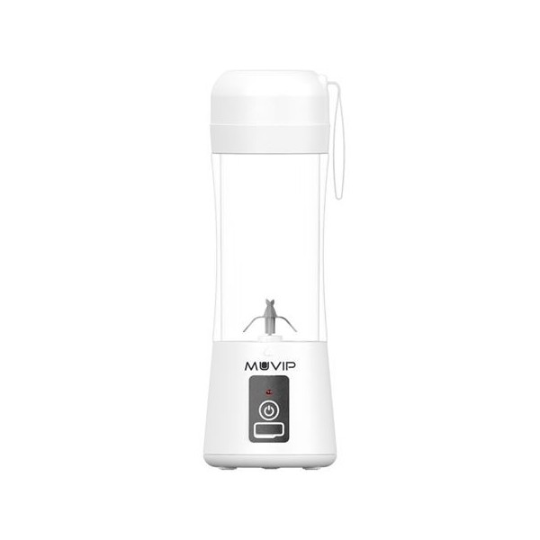 BATIDORA DE VASO PORTÁTIL RECARGABLE 380ML BLANCA MUVIP