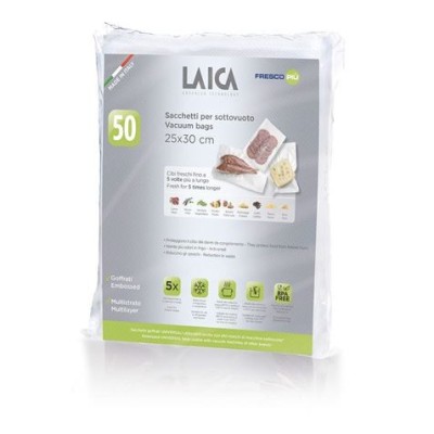 PACK 50 BOLSAS ENVASAR AL VACIO 25X30 LAICA