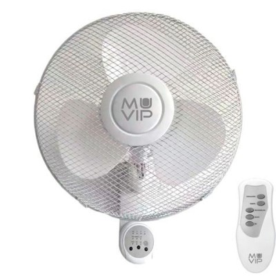 VENTILADOR DE PARED 45W 3 VELOCIDADES CON MANDO A DISTANCIA MUVIP