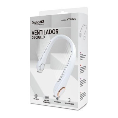 VENTILADOR DE CUELLO RECARGABLE BLANCO DIGIVOLT