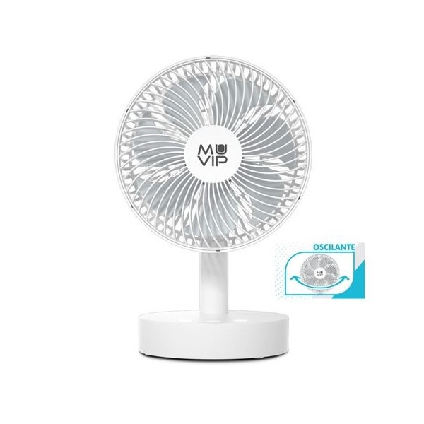 VENTILADOR PORTATIL OSCILANTE 8 BATERÍA MUVIP