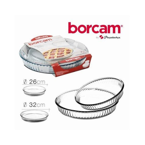 SET 2 FUENTES PARA TARTAS 32/26 CM BORCAM