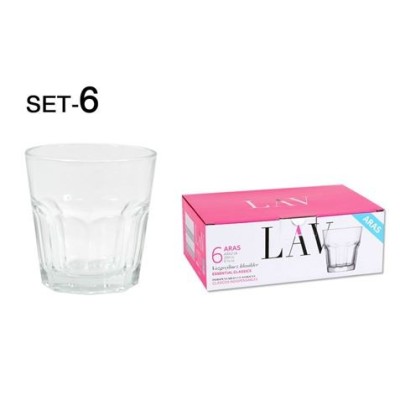 SET 6 VASOS VINO 200CC ARAS