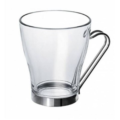 TAZA DE TE 245CC CON ASA DE ACERO INOX