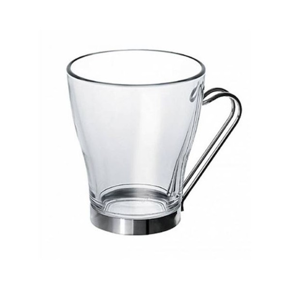 TAZA DE TE 245CC CON ASA DE ACERO INOX