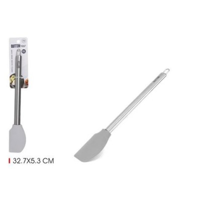 ESPATULA DE COCINA INOX CON LEGUNA SILICONA QUTTIN