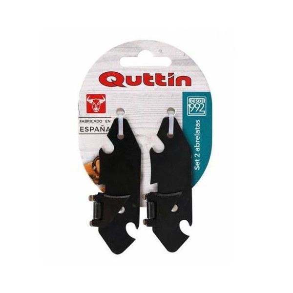 PACK 2 ABRELATAS 8CM PAVONADOS QUTTIN