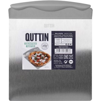 PALA PARA PIZZAS ACERO INOX 24X20CM QUTTIN