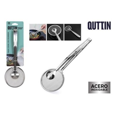 PINZAS DE COCINA CON ESCURRIDOR ACERO INOX QUTTIN