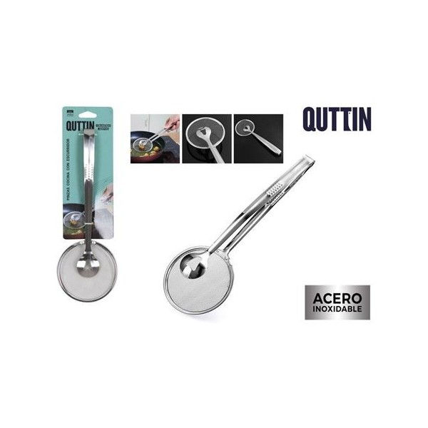 PINZAS DE COCINA CON ESCURRIDOR ACERO INOX QUTTIN