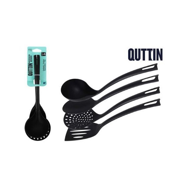 SET 4 UTENSILIOS DE COCINA PLASTICOS QUTTIN