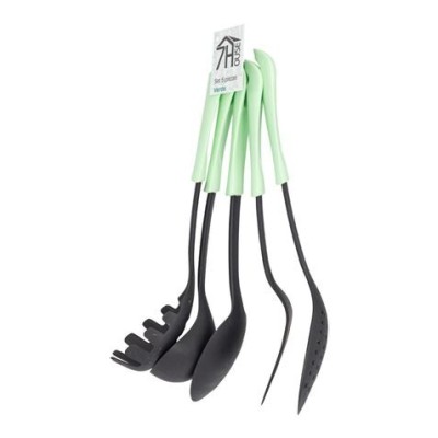 SET 5 UTENSILIOS DE COCINA VERDE 7HOUSE