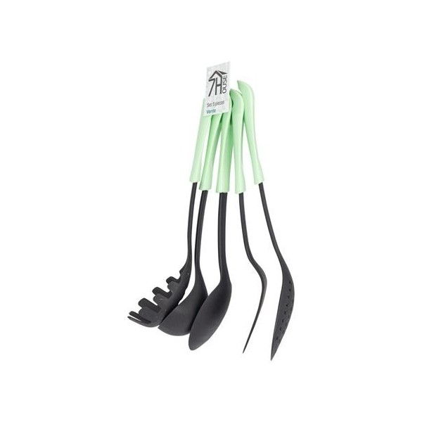 SET 5 UTENSILIOS DE COCINA VERDE 7HOUSE