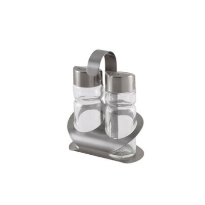 SET SALERO Y PIMENTERO ACERO INOX MONIX