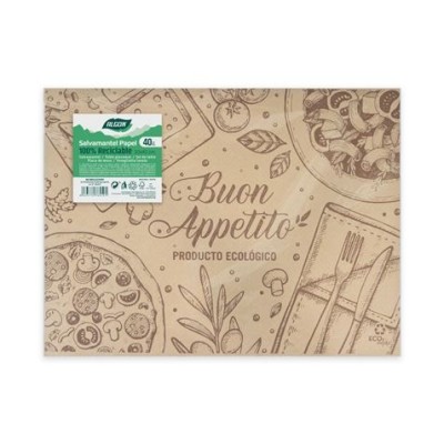 PACK 40 SALVAMANTELES BUON APPETITO 30X40 ALGON