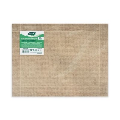 PACK 40 SALVAMANTELES KRAFT YUTE 30X40 ALGON