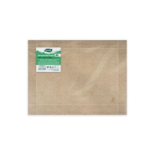 PACK 40 SALVAMANTELES KRAFT YUTE 30X40 ALGON