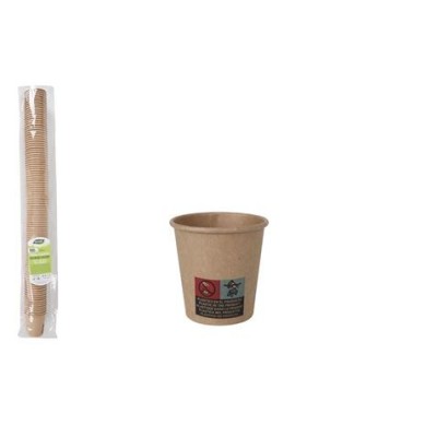 SET 100 VASOS CARTON KRAFT 80CC ALGON