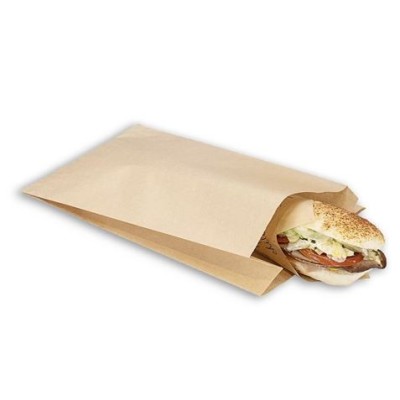 PACK 30 BOLSAS KRAFT BIODEGRADABLE BOCADILLO 12X27CM ALGON