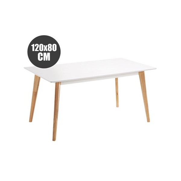 MESA DESIGN D900 120X80CM BLANCA MUVIP