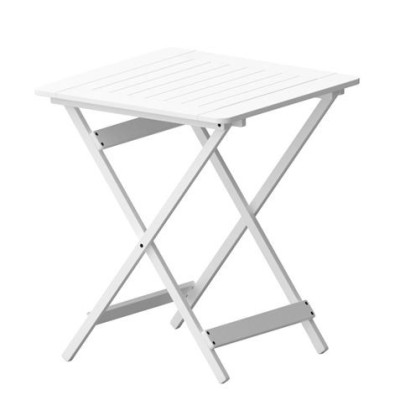 MESA PLEGABLE BAMBU BARNIZADA BLANCO