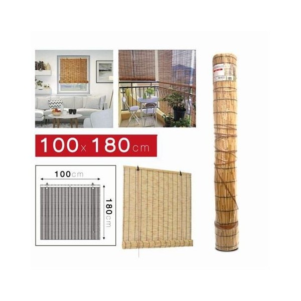 ESTOR ENROLLABLE EFECTO BAMBU 100X180CM