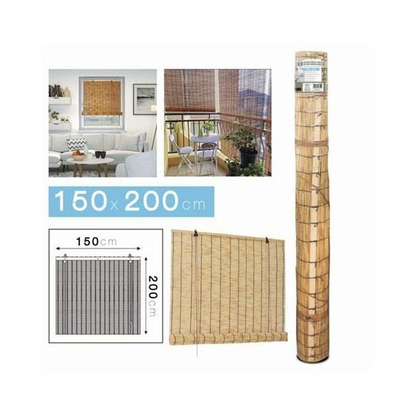 ESTOR ENROLLABLE EFECTO BAMBU 150X200CM